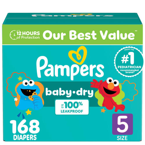 Pampers Baby Dry Diapers, Sizes 1-7 - Sam's Club