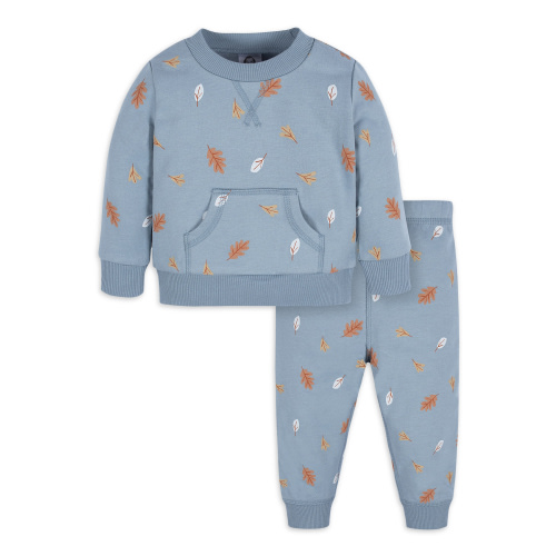 Gerber Baby and Toddler Boy or Girl Unisex Sweatshirt & Active Pant, 2-Piece, Sizes 0/3 Months-5T