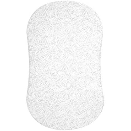 HALO Bassinest Fitted Sheet – Soft Fitted Bassinet Sheet for Baby – 30” x 16” Pre-Shrunk 100% Cotton Crib Sheet – Breathable Bedtime Sheet for Babies, Pebble