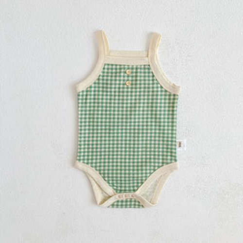 Baby Girl Plaid Camisole Bodysuit | RYAN AND REMI