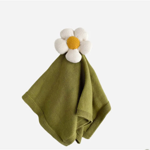 Organic Cotton Lovey Baby Blanket DAISY