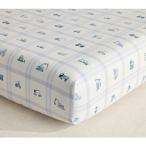 Bria Hammel Construction Organic Crib Fitted Sheet , Multi