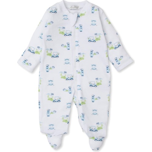 Baby Pima Cotton Footie, 0-3M, Golf