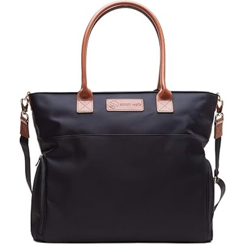 Sarah Wells Abby Breast Pump Bag with Real Leather Straps