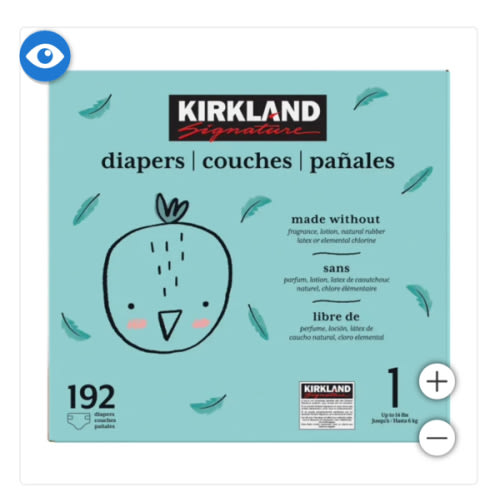 Kirkland Signature Diapers Sizes 1