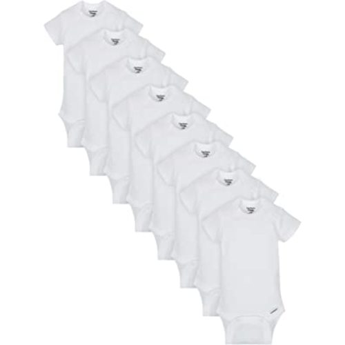 Gerber Unisex-Baby 8-Pack Short Sleeve Onesies Bodysuits