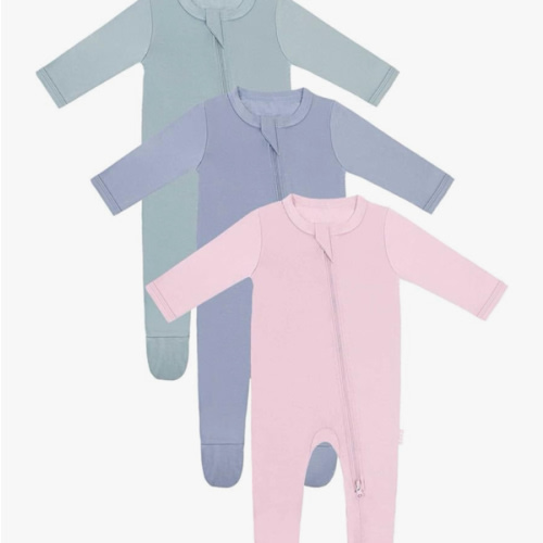 RRP Unisex Baby Footies Pajamas,Rayon Derived From Bamboo,Buttery Soft Sleep 'N Play PJs,2-Way Zipper Closure,0-18 Months