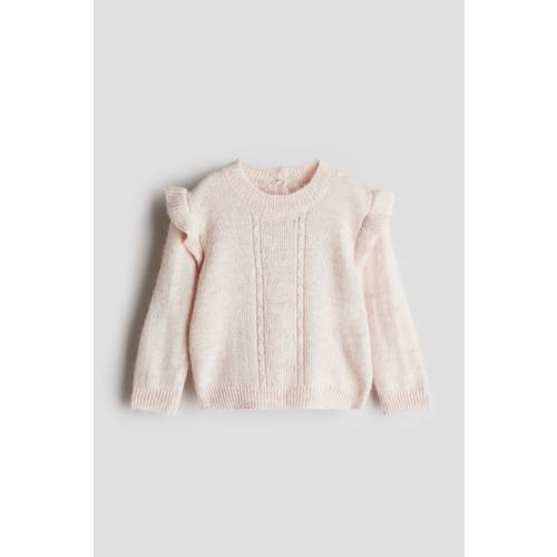 FLOUNCE-TRIMMED SWEATER