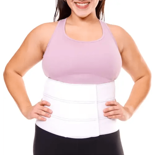BraceAbility Medical Abdominal Stomach Binder - Belly Band Compression for Diastasis Recti, Postpartum, Post-Surgical Wrap for Tummy Tuck Recovery, Post op Abdominal Binder for Women and Men (2XL 9")
