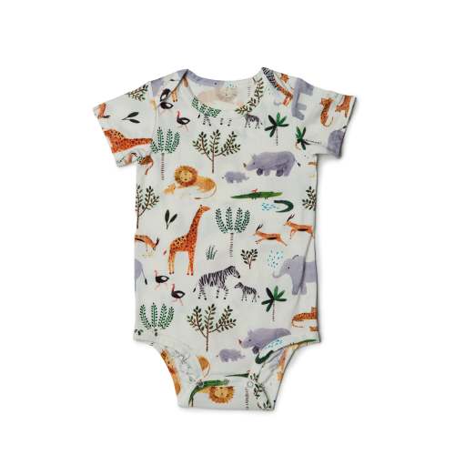 Short Sleeve Bodysuit - Safari Jungle – LOULOU LOLLIPOP US