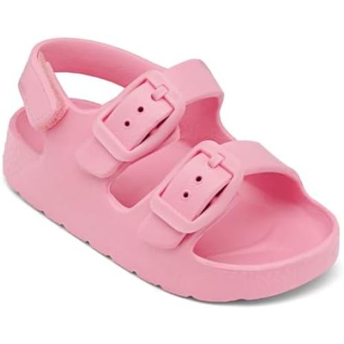 ChayChax Toddler Boys Girls Double Buckle Sandals Children's Adjustable Back Strap Water Sandal