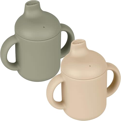 Baby Sippy Cup, 2 Pack of Silicone Trainer Cup
