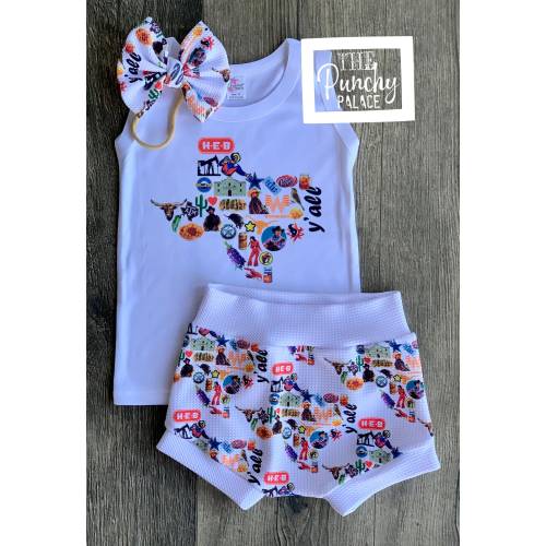 Baby Full Outfit Set / Toddler Full Outfit Set / Trendy Baby Clothes /  Designer Baby Clothing / Texas Things Baby Clothing Set