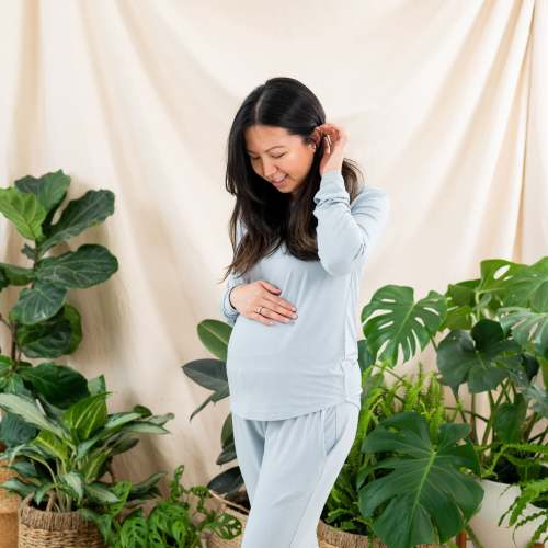 Women's Jogger Pajama Set in Fog | Kyte Baby
