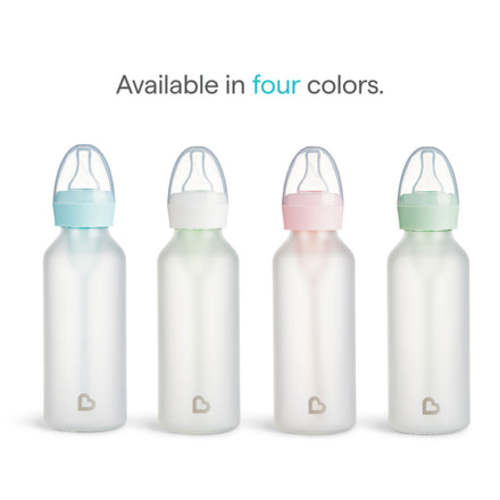 Munchkin Silicone Glass Bottle 8oz, 2pk