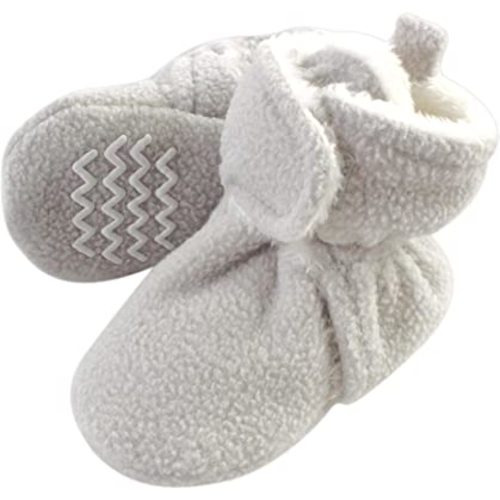 Hudson Baby Unisex Baby Cozy Fleece and Faux Sherpa Booties