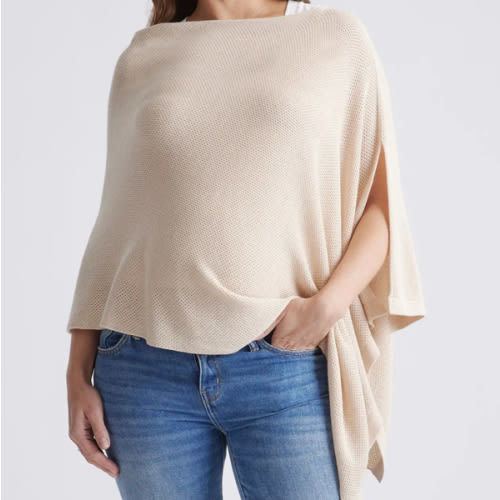 Lightweight Cotton Cashmere Nursing Shawl