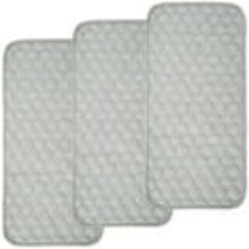 BlueSnail Quilted Thicker Longer Waterproof Changing Pad Liners for Babies(Gray)