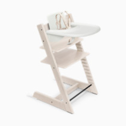 Stokke Tripp Trapp High Chair² + Tray Bundle - Whitewash/White