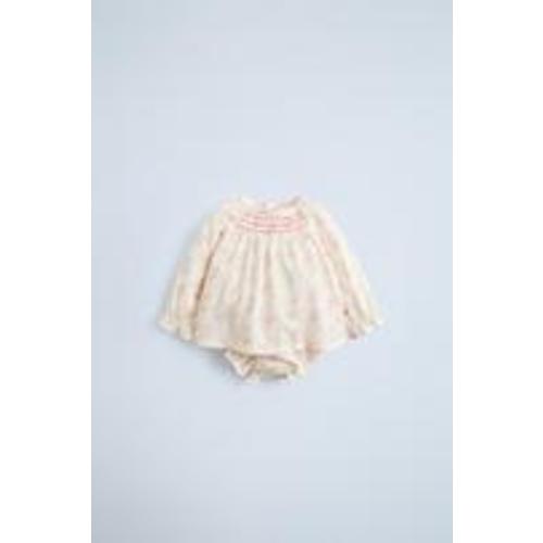 FLORAL BLOUSE AND PANTIES - Pink | ZARA United States