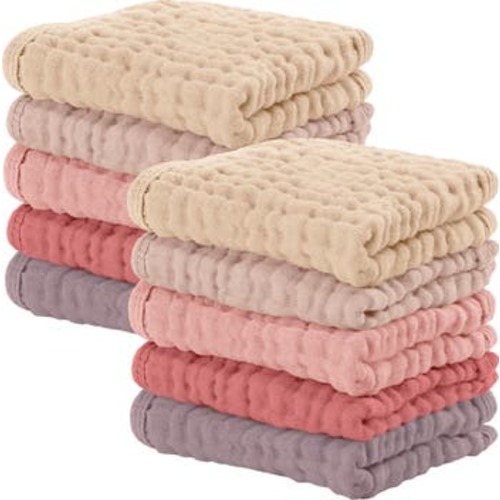 Muslin Washcloths - Pack of 10