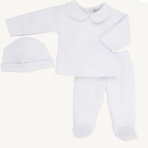 Hart's Hold Me Set (Pima Jacquard) - Worth Avenue White