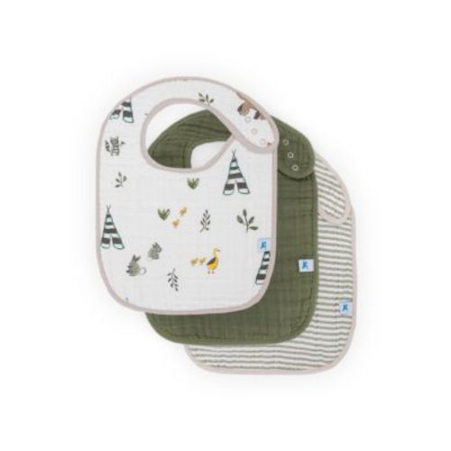 Little Unicorn Cotton Muslin Classic Bibs, 3 Pack