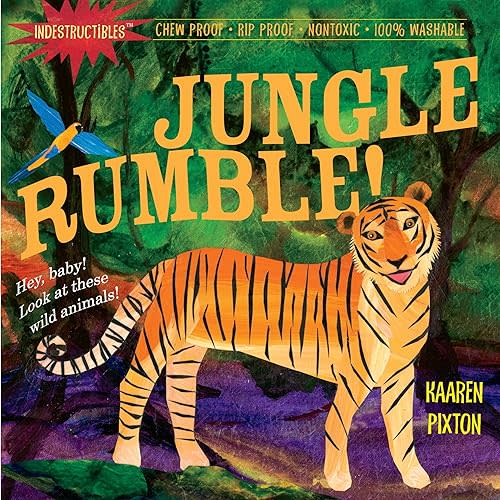 Indestructibles: Jungle Rumble!: Chew Proof · Rip Proof · Nontoxic · 100% Washable (Book for Babies, Newborn Books, Safe to Chew) Paperback – Picture Book, August 5, 2010