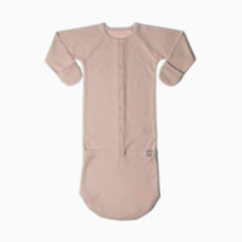 Goumi Kids 24hr Convertible Sleeper Baby Gown - Rose, 0-3 M
