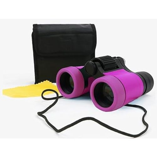 Kids Binoculars Shock Proof Toy Binoculars Set for Age 3-12 Years Old Boys Girls Bird Watching Educational Learning Hunting Hiking Birthday Presents