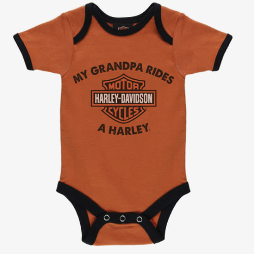 Infant Boys Grandpa Rides a Harley Rib Bodysuit 2 Pack | Harley-Davidson USA