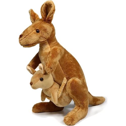 Ice King Bear Kangaroo Stuffed Animal with Removable Joey Plush Toy,12 Inches