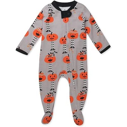 HonestBaby Baby Celebration Sleep & Play Footed One-Piece Pajama Sleeper 100% Organic Cotton