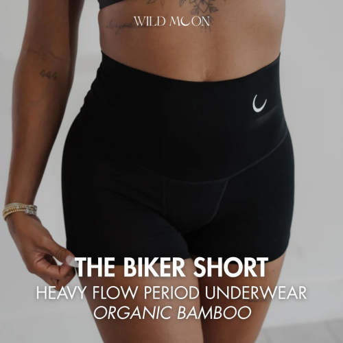 The Biker Short: Heavy Flow (Organic Bamboo) – Wild Moon Underwear