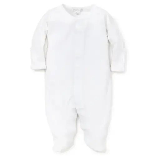 White Kissy Basics Footie NEW