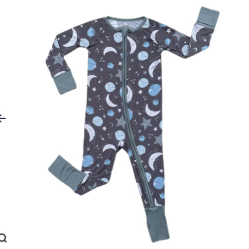 Blue To the Moon & Back Zippy