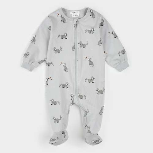 Raccoon Kits Print on Lunar Rock Sleeper