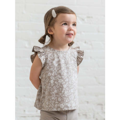 Nicola Floral / Beige / 12-18M