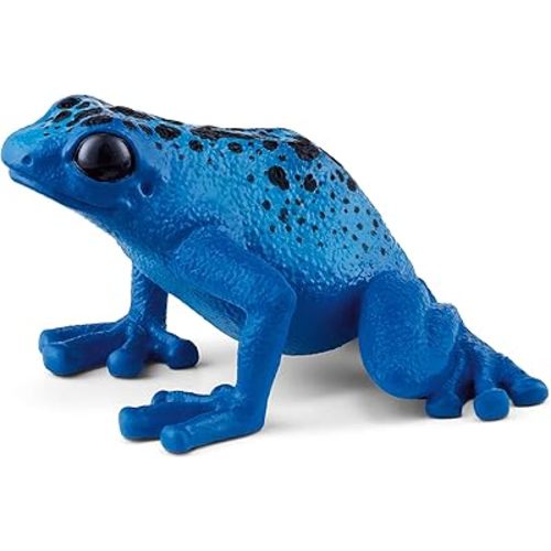 Schleich Wild Life - Wild Animal Rainforest Jungle Toys for Kids, Poison Dart Frog Toy, Blue, Ages 3+
