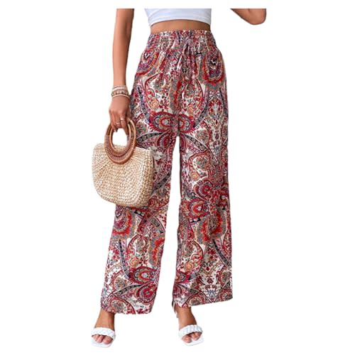 Milanano Palazzo Pants for Women 2024 High Waisted Boho Casual Loose Summer Wide Leg Pants