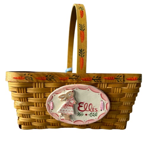 Handpainted Custom Easter Basket | Handmade from Tricia Lowenfield Design