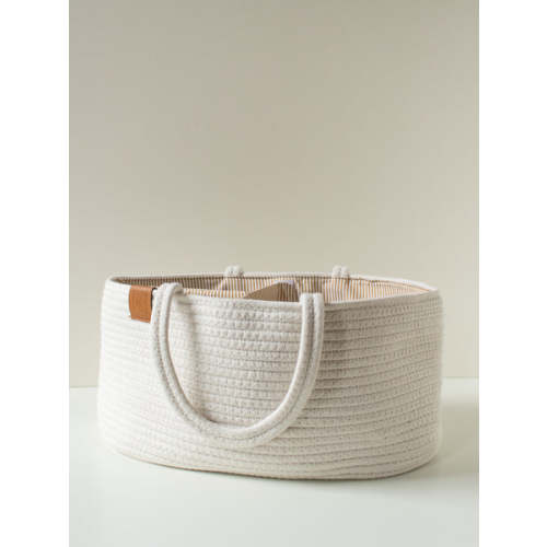 Diaper Caddy - Tan Stripe