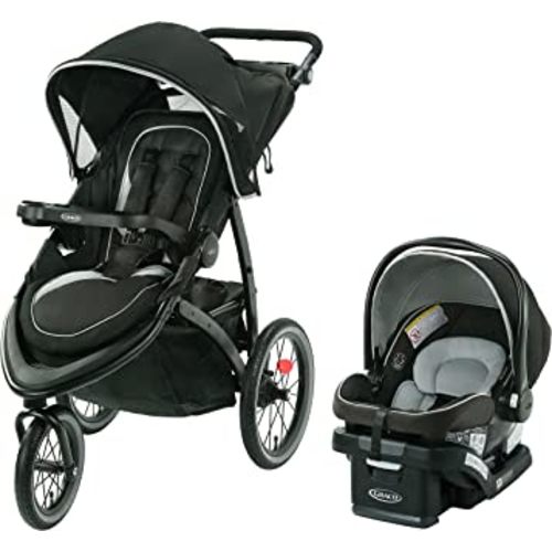 Graco FastAction Jogger LX Travel System, Stroller and Car Seat, Mansfield