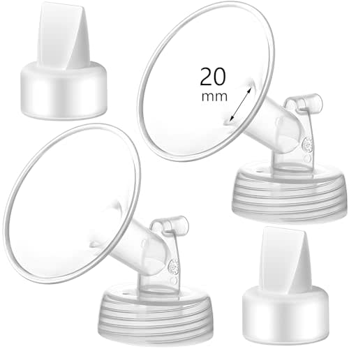 Momstouch 20mm Flange and Duckbill Valve Compatible with Spectra S1 S2 9 Plus Breastpump Replacement to Spectra Pump Parts, Not Original, Replace Accessories.