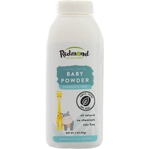 Redmond Clay Baby Powder, 3 Ounce, 10 Ounce (1 Pack)