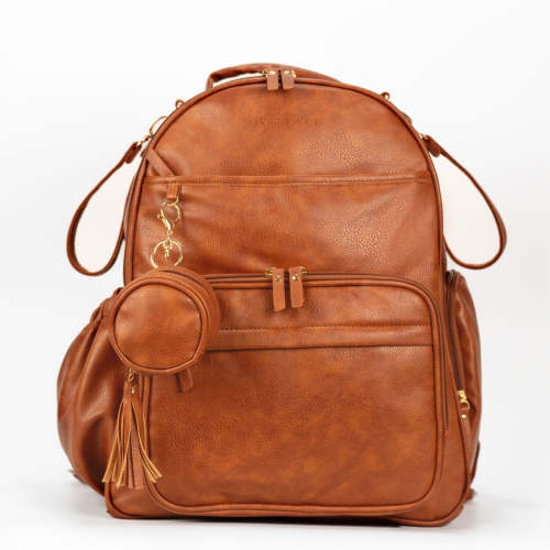 Ox & Barn® Auburn Edition Vegan Leather Baby Diaper Bag Backpack - Native Collection™