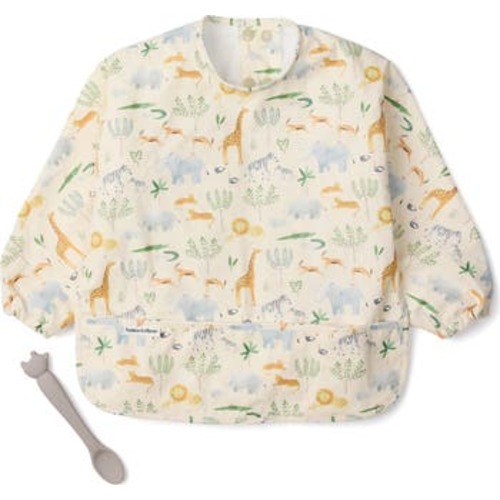 Long Sleeve Bib & Learning Spoon Set