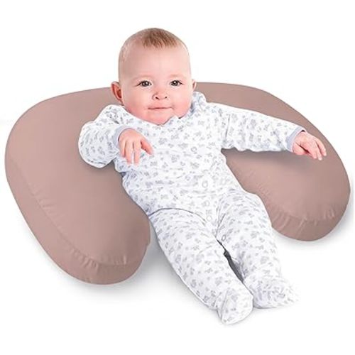 Little Grape Land Coussin d'allaitement pour maman, taille originale pour plus d'élasticité, de soutien et de soutien doux et réglable (rose)