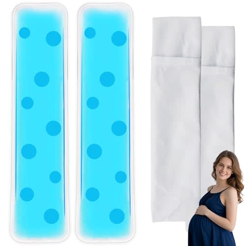 Perineal Cooling Pad, Hot and Cold Pads for Postpartum, Perineal Ice Pack, Instant Cold Therapy Packs, Gel Bead Ice Pack, Reusable Ice Packs, Instant Cooling Relieves Pain (Blue-Circle)