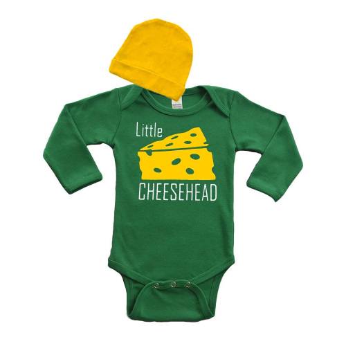 Baby Bodysuit - Little Cheese Head , Baby Bodysuit, Newborn Cheesehead Baby Gift